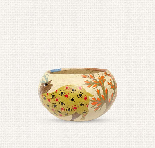 Gond - Wildlife Paper Mache Bowl