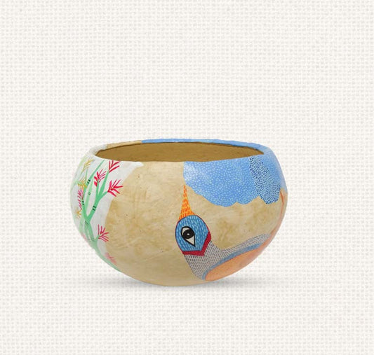 Gond - Women Paper Mache Bowl