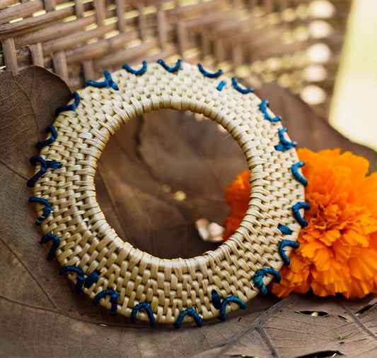 Bangles Teal Blue & Ivory