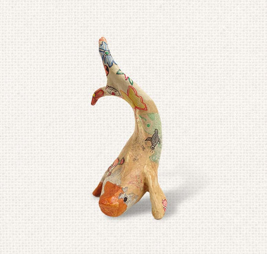 Fish - Orange Paper Mache Decorative