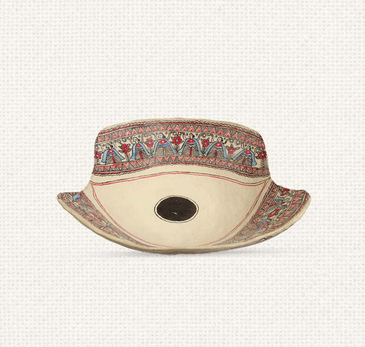 Floral Paper Mache Tray