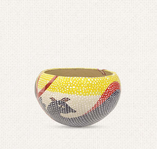 Gond - Animal Paper Mache Bowl