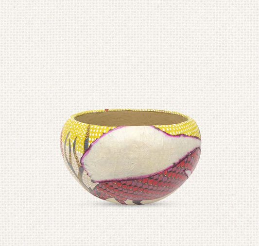 Gond - Animal Paper Mache Bowl