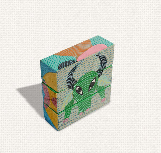 Gond- Bull Wooden Puzzle