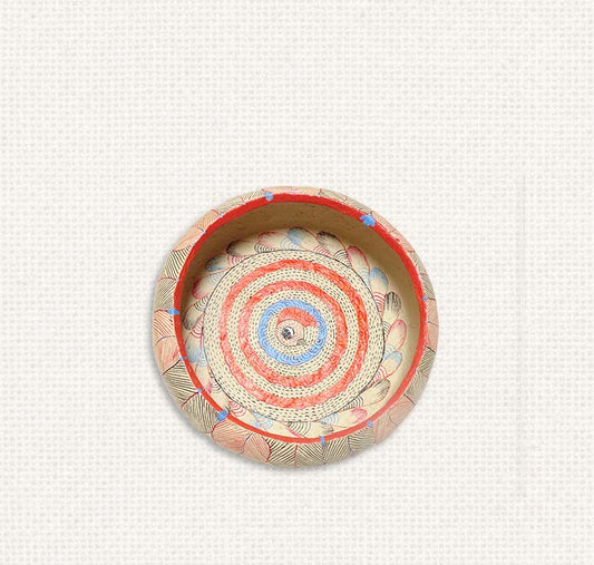 Gond - Leaf Paper Mache Bowl