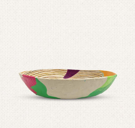 Gond - Multicolor Paper Mache Bowl