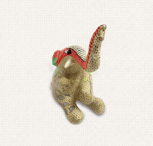 Gond - Red SElephant Paper Mache Decorative