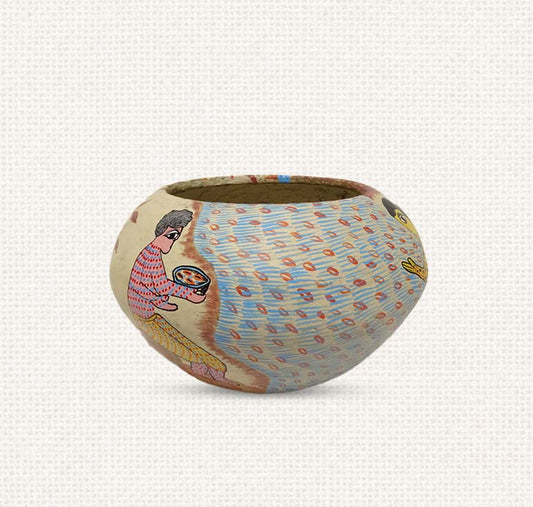 Gond - Women Paper Mache Bowl