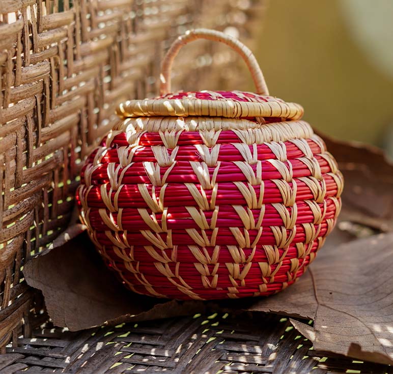 Handmade Sikki Grass Crafts for Eco-Friendly Home Decor