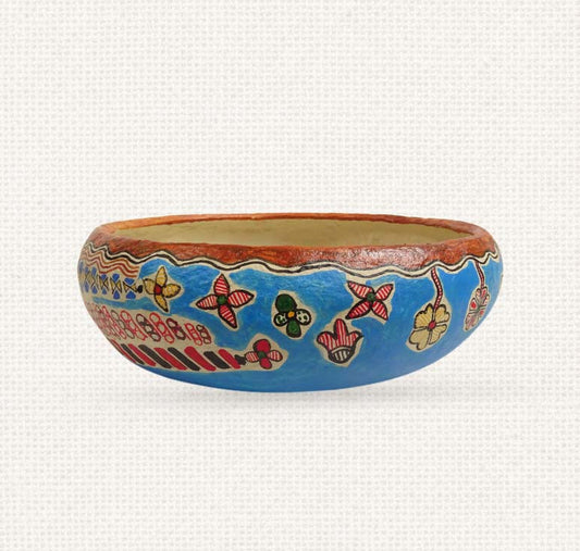 Water - Madhubani Paper Mache Bowl